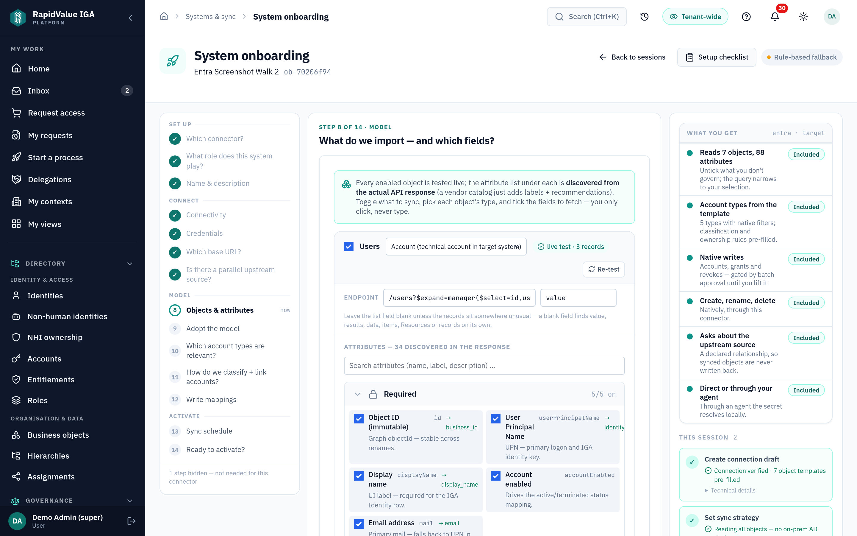 RapidValue Connect product phase